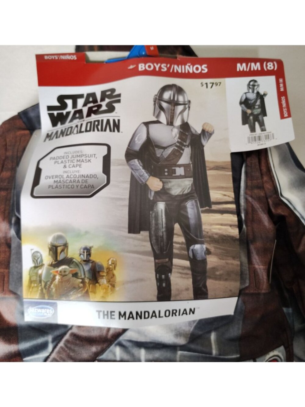 Jazwares Boys M (8) Star Wars The Mandalorian Complete Halloween Costume - Picture 3 of 8